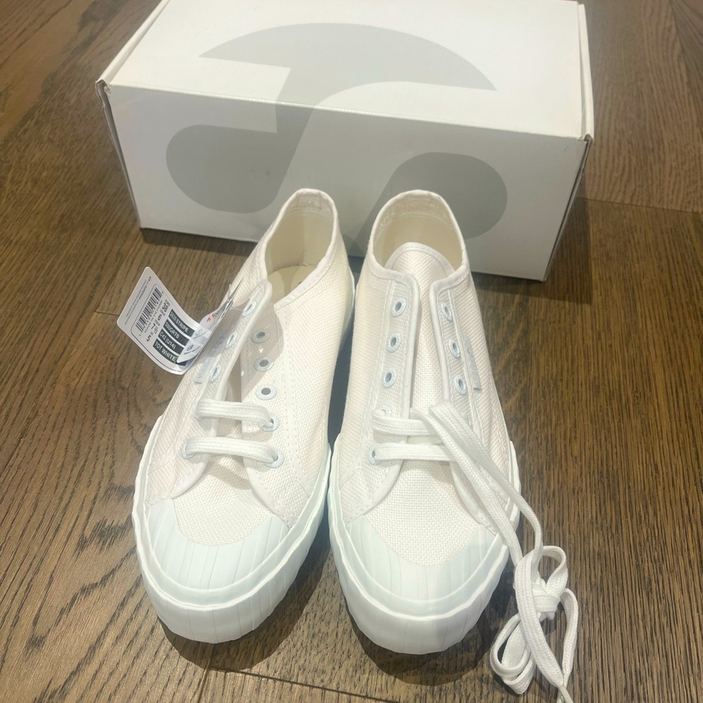 White Canvas Superga Sneakers